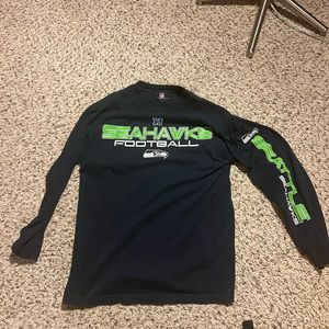 Long sleeve seahawk blue t-shirt